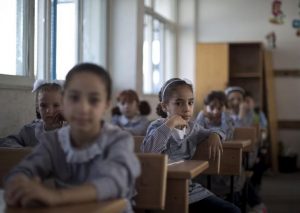 Palestinian children have a Hebrew curriculum (Photo: AFP- Mahmud Harris)