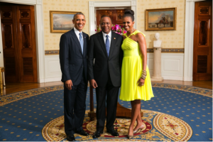 The necessities of foreign policy bring together the Obamas and Kenyatta, indicted by the ICC in 2012. 